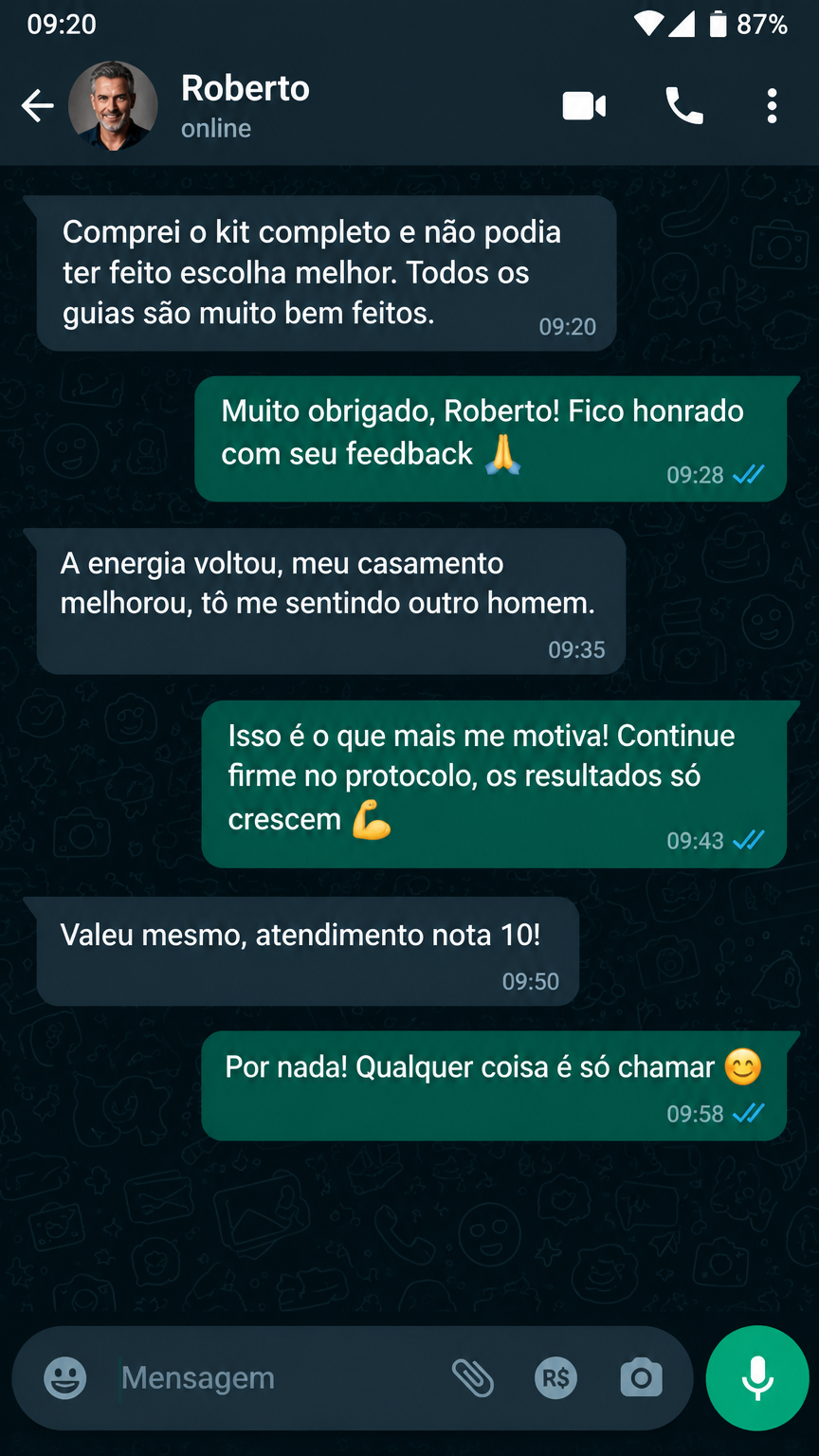 Depoimento de cliente 1